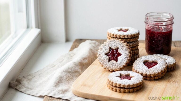 Biscuits linzer sans gluten ni lactose