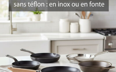 Comparatif des poêles sans pfas, sans téflon : en inox ou en fonte