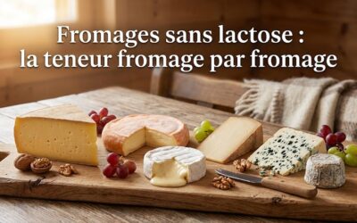 Les fromages sans lactose ou à très faible teneur en lactose