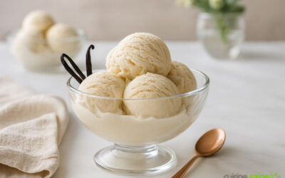 Glace sans lactose à la vanille