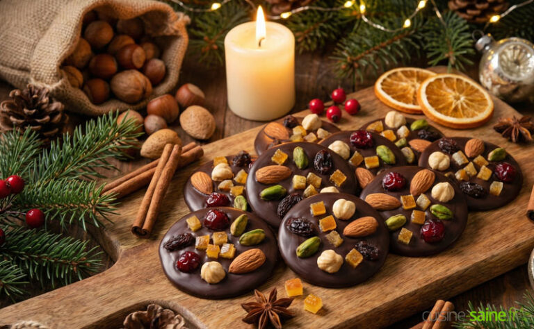Recette des mendiants au chocolat sans gluten sans lactose