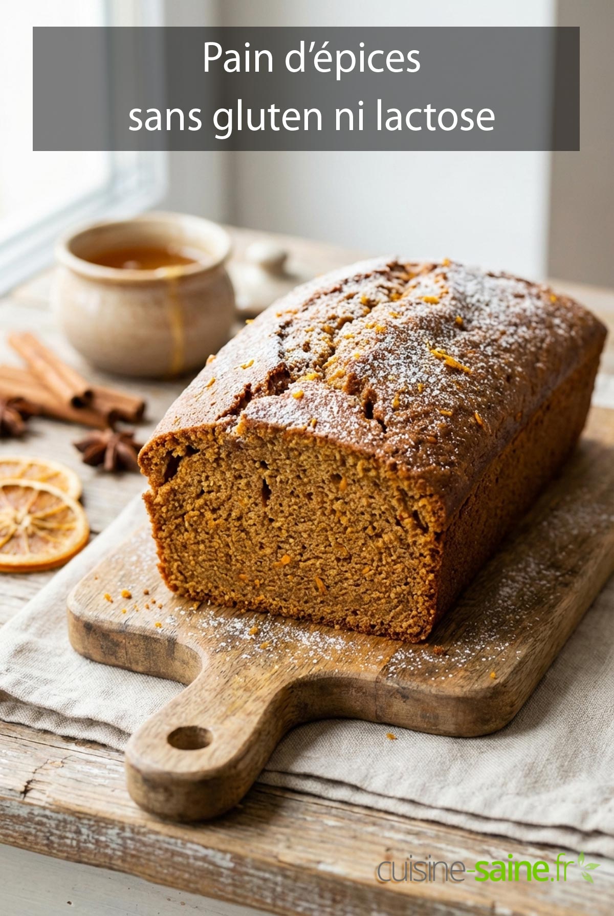 Recette de pain d’épices sans gluten ni lactose