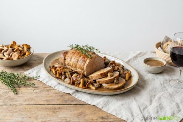Recette de quasi de veau au four aux champignons