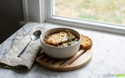 Soupe à l’oignon maison sans gluten ni lactose