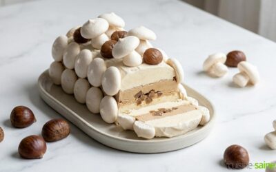 Vacherin vanille café vegan sans gluten ni lactose spécial Noël