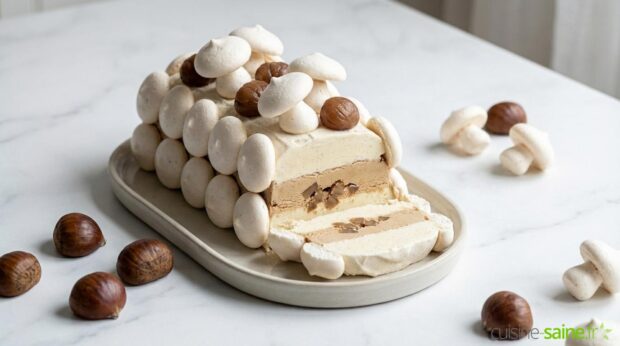 Recette de vacherin vanille café vegan sans gluten