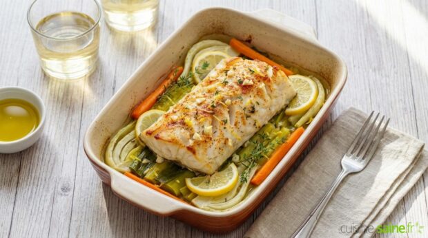 Recette de cabillaud au four sans gluten ni lactose