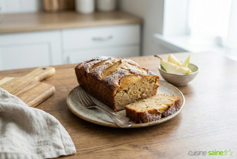 Recette de cake aux poires sans gluten ni lactose