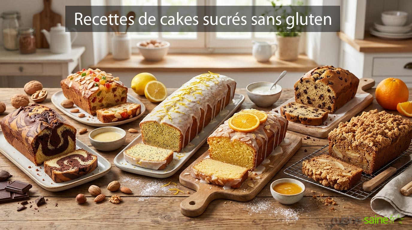 Recettes de cakes sucrés sans gluten