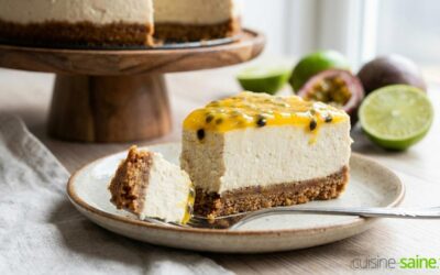 Cheesecake vegan sans gluten passion & spéculoos