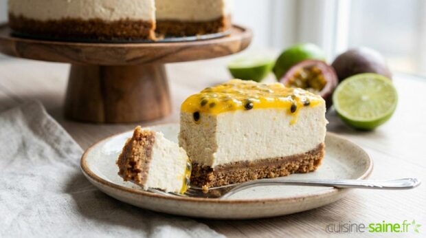Cheesecake vegan sans gluten passion & spéculoos