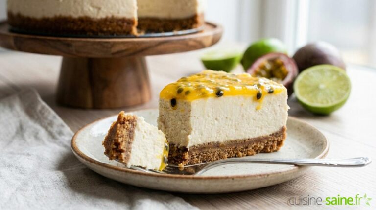 Cheesecake vegan sans gluten passion & spéculoos