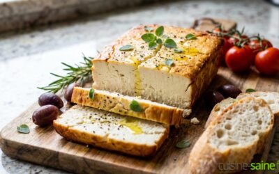Feta d’amande maison au four (végétale et sans lactose)