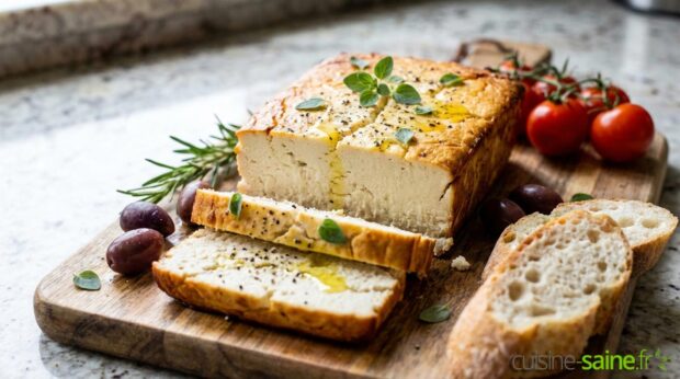 Feta d'amande maison au four (végétale et sans lactose)