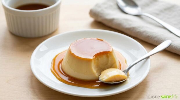 Recette de flan au caramel sans lactose vegan