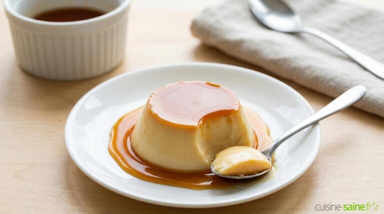Recette de flan au caramel sans lactose vegan