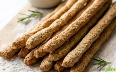 Gressins sans gluten croustillant au four