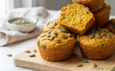 Petits moelleux de carottes au tofu soyeux et graines de courge