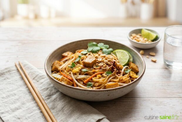 Recette de pad thaï végétarien sans gluten