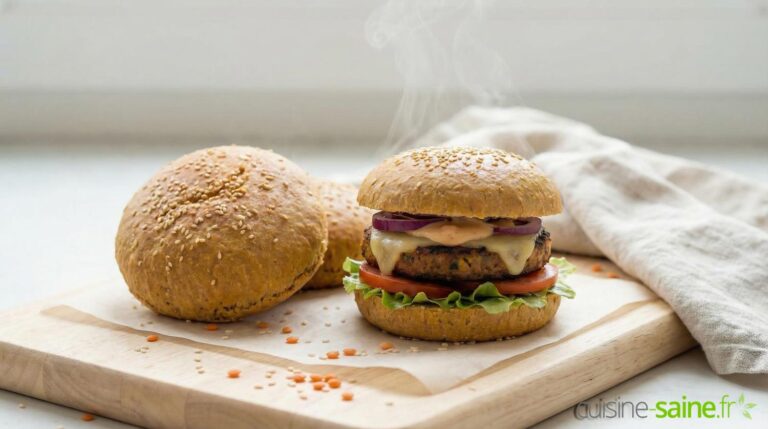 Recette de pain burger sans gluten aux lentilles corail