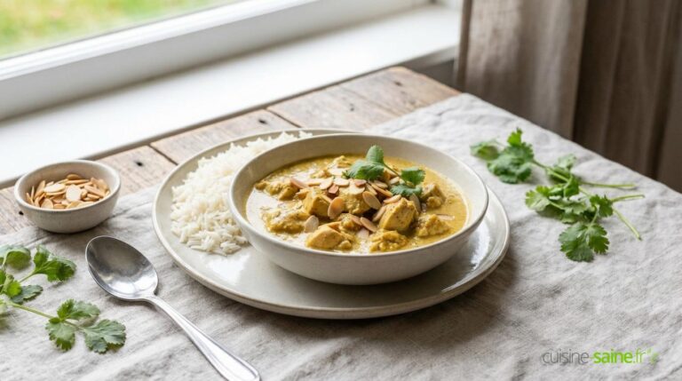 Poulet Shahi Korma sans lactose sans gluten