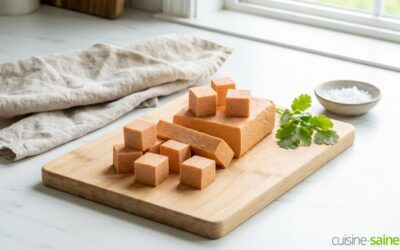 Tofu de lentilles corail maison