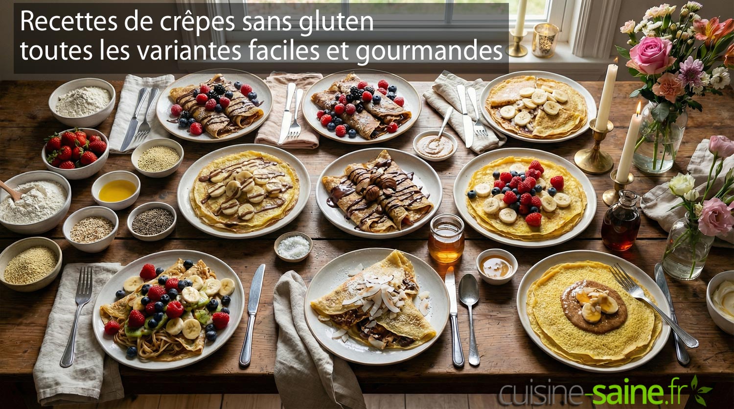 recettes de crêpes sans gluten : toutes les variantes faciles et gourmandes