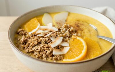 Smoothie bowl d’hiver : mon bol crémeux, fruité et réconfortant