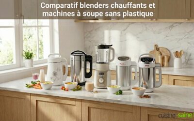 Comparatif blenders chauffants et machines à soupe sans plastique