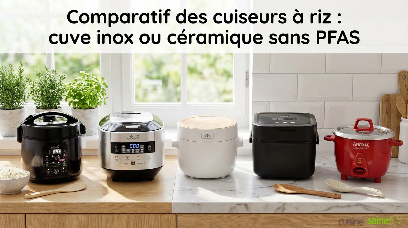 Comparatif des cuiseurs à riz : cuve inox ou céramique sans PFAS ...