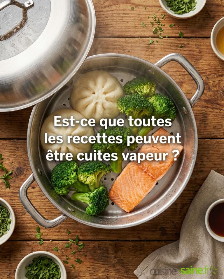 Est-ce que toutes les recettes peuvent être cuites vapeur ? + convertisseur