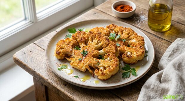 Chou-fleur pané croustillant et sans gluten