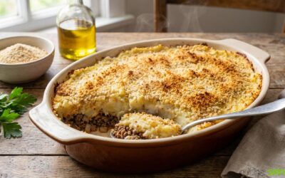 Hachis Parmentier au chou-fleur (sans gluten & sans lactose)