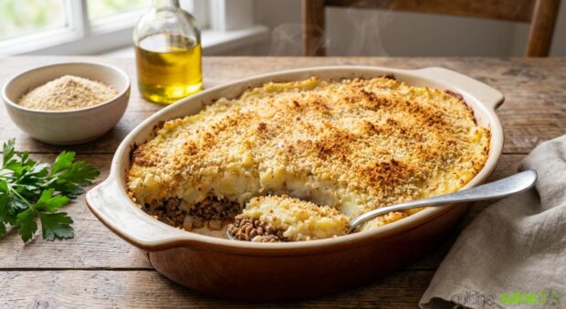 Hachis Parmentier au chou-fleur (sans gluten & sans lactose)