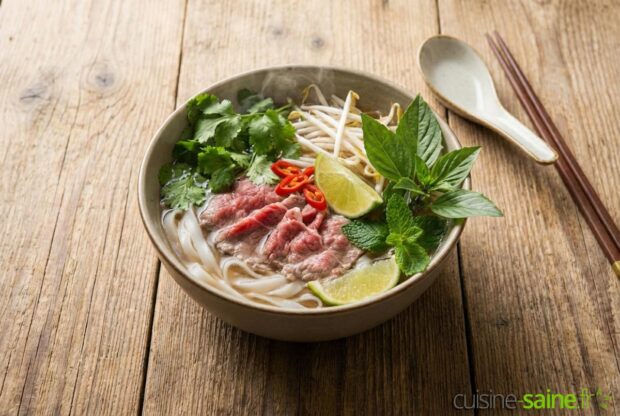 Recette de Soupe Pho au bœuf