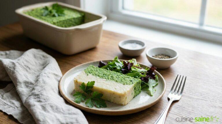 Terrine bicolore : chou-fleur, carottes et persillade