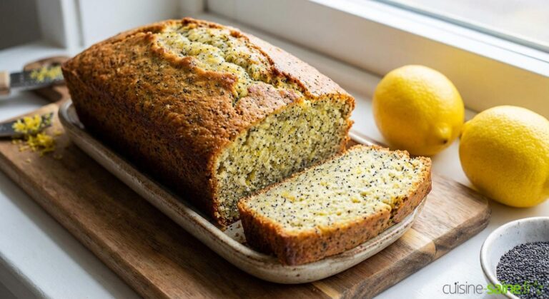 Cake au citron et pavot sans gluten