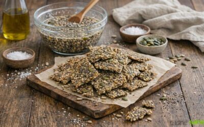Crackers aux graines express et sans farine