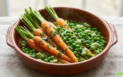 Jardinières de légumes primeurs à la vapeur douce