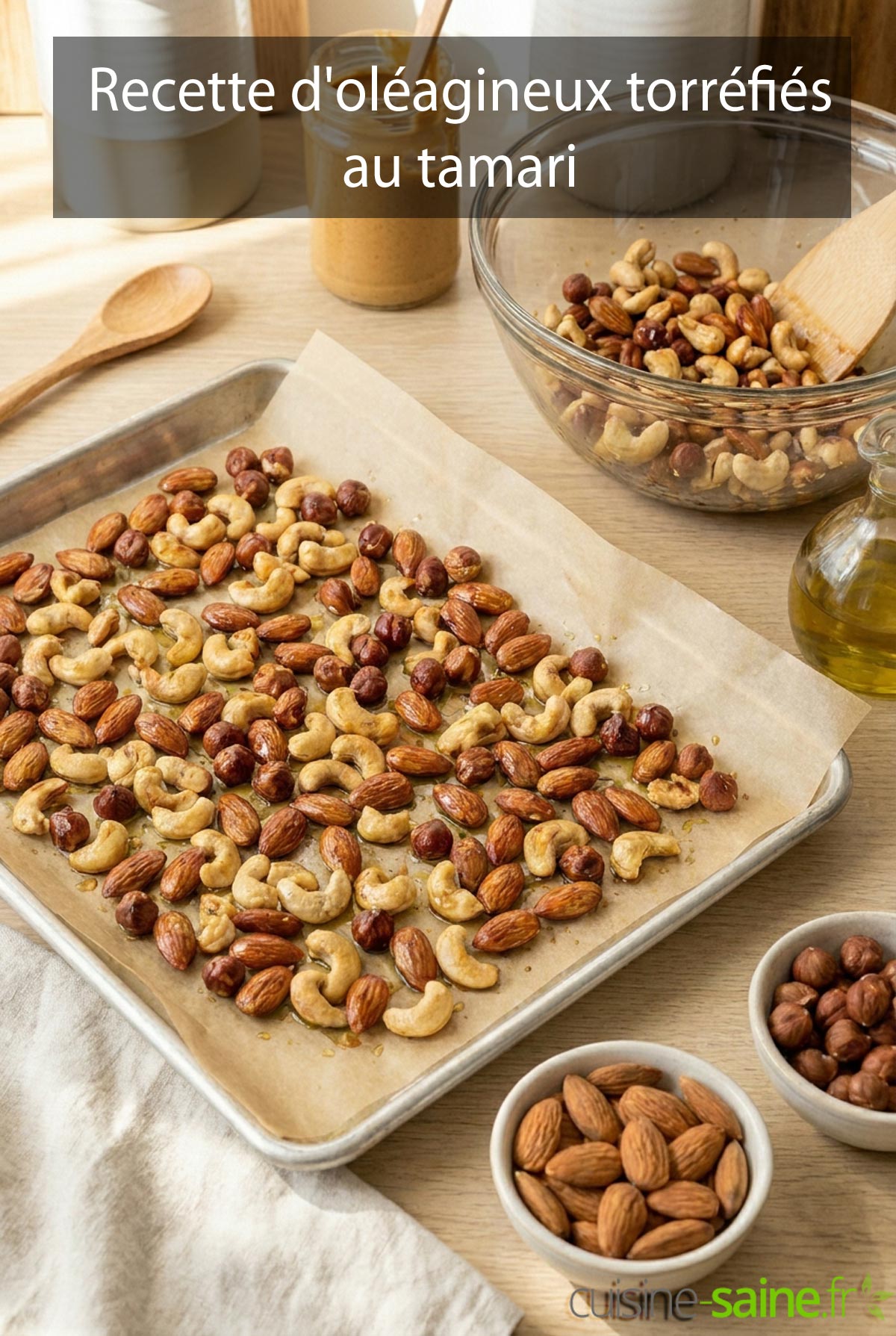 Recette d'oléagineux torréfiés au tamari
