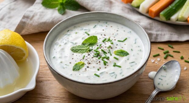 Sauce yaourt aux herbes sans lactose