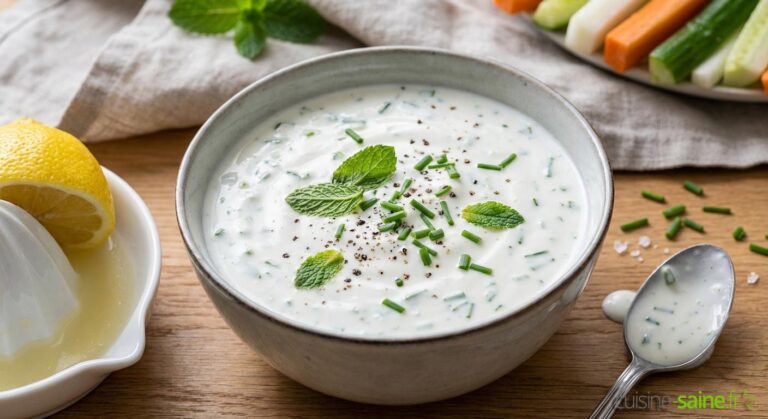 Sauce yaourt aux herbes sans lactose