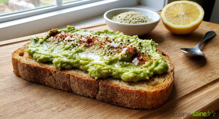 Recette de la tartine à l'avocat et graines de chanvre