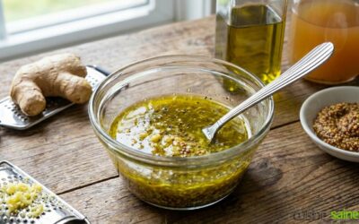Vinaigrette au gingembre pour un max de vitalité