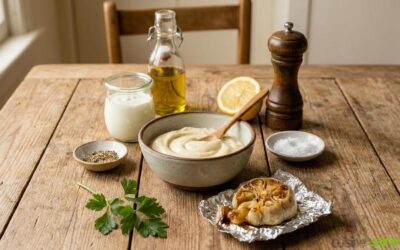 Aïoli léger à l’ail confit (vegan)
