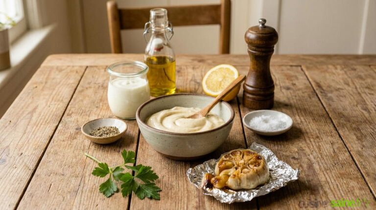 Aïoli léger à l'ail confit (vegan)
