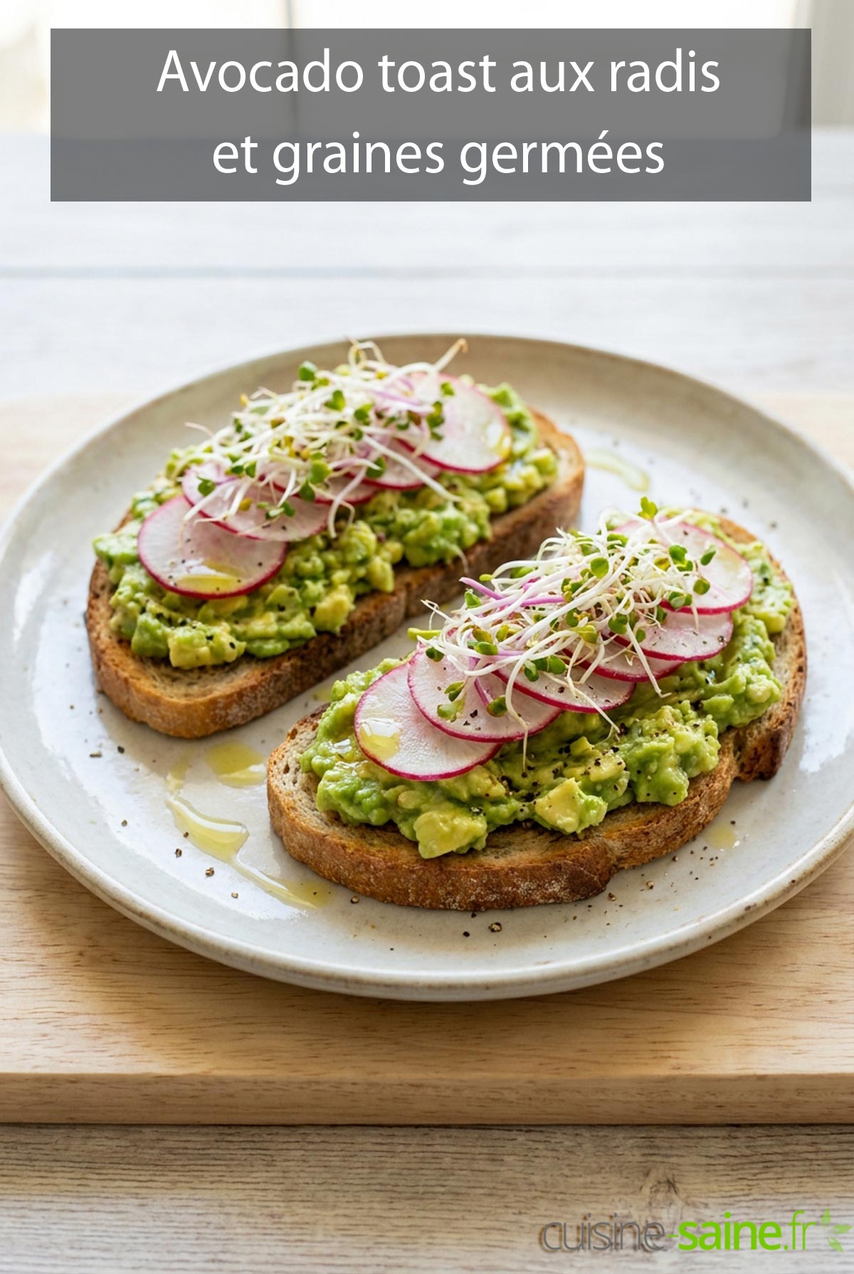 Recette d'avocado toast aitemprop=