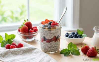 Chia pudding d’été aux fruits rouges