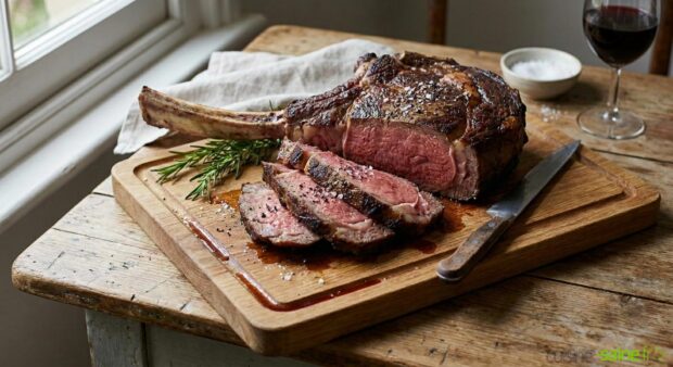 Cuisson de la côte de bœuf au four + calculateur de temps de cuisson selon le poids
