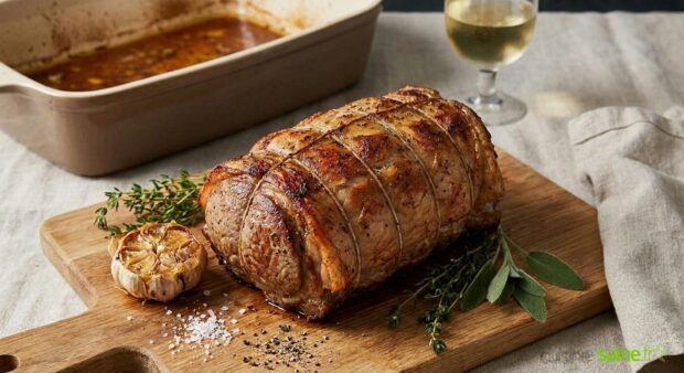 Cuisson du rôti de veau au four + calcul du temps de cuisson